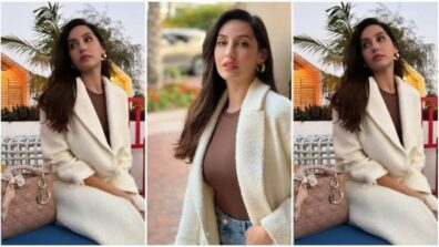 Nora Fatehi Shares Her OOTD From Dubai, Cuts Chic Figure In White Coat And ₹3 Lakh Bag, See Pics