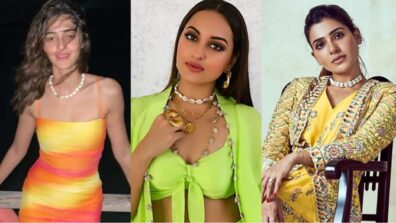 Ananya Panday, Sonakshi Sinha and Samantha Ruth Prabhu are effortlessly high-chic in cowrie shells necklace style, are you in love?