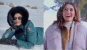 On top of the world: Mouni Roy & Sana Makbul are up for winter romance