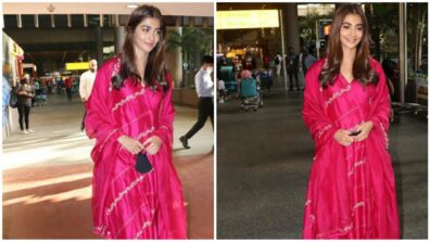 People Can Get Over Pooja Hegde’s Silk Pink Kurta Set Airport Look