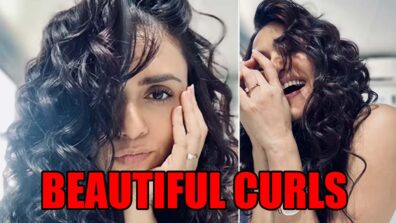 PERFECT SELFIES: Amruta Khanvilkar Flaunts Her Thick, Shiny, Beautiful Curls