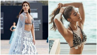 Pooja Hegde Raises Temperature In White Beachwear Suit