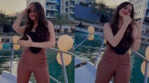 Pushpa Madness In Dubai: Jannat Zubair Rahmani dances on Rashmika Mandanna’s ‘Saami Saami’, check out crowd reaction