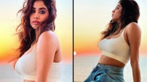 Queen Of Sensuality: Janhvi Kapoor sends shockwaves all over internet in bralette top and shorts, fans can’t keep calm