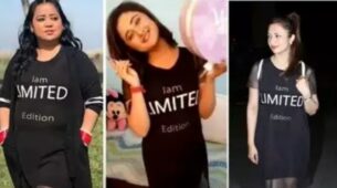Rashami Desai, Divyanka Tripathi, Bharti Singh In Same Black Oversized T-Shirt Mesh Dress: Who Wore It Better?