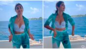 Real Life Gehraiyaan Moment: Pooja Hegde performs to ‘Halamithi Habibo’ song trend in an exotic yacht, fans get lifestyle goals