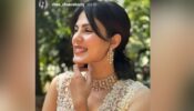 Rhea Chakraborty channelises the desi girl persona in this classic beige Indian couture