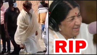 RIP Lata Mangeshkar: Amitabh Bachchan arrives to pay last respect to legendary singer