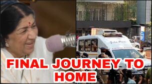RIP Lata Mangeshkar: Legendary singer arrives at her home for one last time