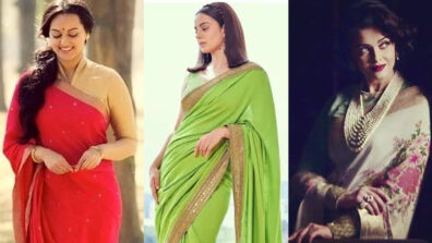 Roll Back The Clock: Sonakshi Sinha, Kangana Ranaut and Aishwarya mesmerize in ‘retro vibe’ saree looks, see pics