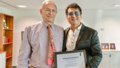 Sajid Nadiadwala receives Certificate of Recognition as Ambassador for Indo-Abu Dhabi entertainment