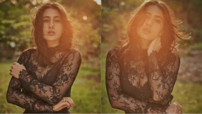 Sara Ali Khan is a sight to behold in this black lace outfit