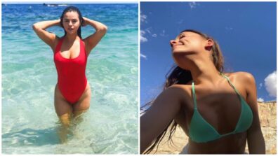 Selena Gomez and Ariana Grande: Hollywood Celebrities In Cut Out Swimsuits