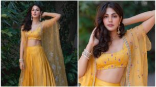 She finally learnt: Rhea Chakraborty is our new ‘crush’ in town, fans in awe of her yellow lehenga swag