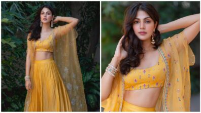 She finally learnt: Rhea Chakraborty is our new ‘crush’ in town, fans in awe of her yellow lehenga swag