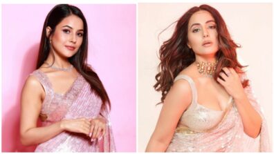 Shehnaaz Gill Vs. Hina Khan: Who Looked Better In A Manish Malhotra Sequin Saree?