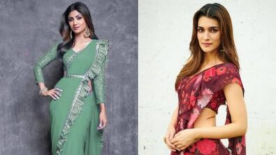 Shilpa Shetty To Kriti Sanon: Bollywood Ways To Style Ruffle Sarees