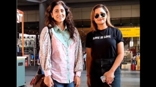 Shriya Saran and Rashami Desai are new BFFs in town, enjoy candid chat at Mumbai airport