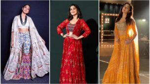 Sonakshi Sinha, Madhuri Dixit and Sara Ali Khan dazzle in floral cape sharara set, take inspiration