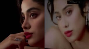 Spicy And High-chic: Janhvi Kapoor reveals mood ahead of Valentine’s Day, fans crush on her red cherry lipstick