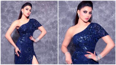 Swalala: Urvashi Rautela spins heads in blue shimmery one-shoulder outfit, fans sweat seeing sensuous pair of legs