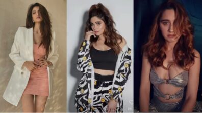 Television Divas: Palak Tiwari turns a winter rose, Shamita Shetty looks gorgeous in funky smiley print suit, Sanjeeda Sheikh keeps it sassy in cut-out