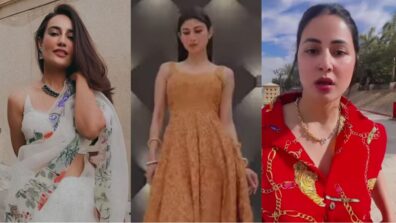 Television Divas: Surbhi Jyoti stuns in a floral white saree, Mouni Roy grooves to Nainowale ne in beautiful yellow dress, Hina Khan is acing her dance steps in Egypt