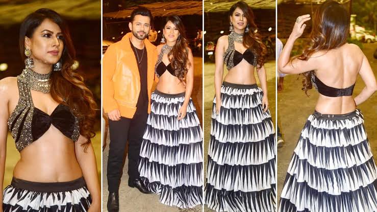 Throwback To A Time When Nia Sharma Broke The Internet With Dazzling Backless Top And Black And White Skirt Alongside Rahul Vaidya - 1