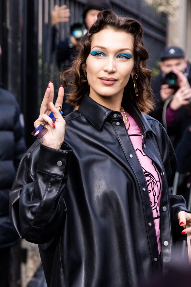 Top 5 Bella Hadid’s Leather Jacket Looks - 4