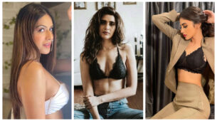 TV Stars Mouni Roy, Nia Sharma, And Karishma Tanna Boost The Temperature In Bralette Tops