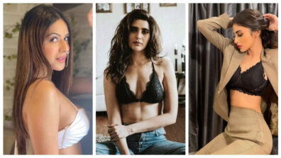 TV Stars Mouni Roy, Nia Sharma, And Karishma Tanna Boost The Temperature In Bralette Tops