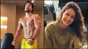 Unlimited Swag Goals: Tiger Shroff flaunts chiseled shirtless body like a stud, Disha Patani caught on camera blushing