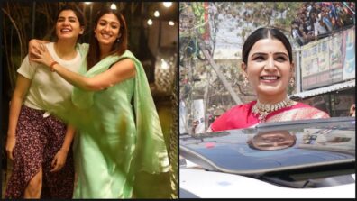 Watch: After spending quality time with BFF Nayanthara, Samantha Ruth Prabhu stabs hearts with gorgeous smile in saree, see pics