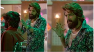 Watch: Allu Arjun caught on camera turning into a hairstylist, is it a leaked scene from Pushpa part 2?