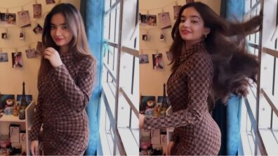 Watch: Anushka Sen does super gorgeous hair slip, fans stunned seeing stylish ramp walk in bodycon dress