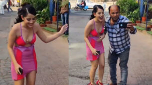 Watch: ‘Crazy’ fan spits ‘gutkha’ in front of Urfi Javed before clicking selfie, Bigg Boss contestant can’t stop laughing