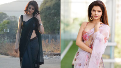 Watch: Rubina Dilaik and Saumya Tandon set oomph game on fire in transparent sarees, check ASAP