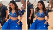 Watch: Shraddha Arya looks drop-dead gorgeous in blue ghagra choli, see candid video
