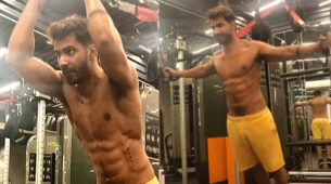 Watch: Varun Dhawan shares new shirtless workout video, Vicky Kaushal and Kartik Aaryan take inspiration