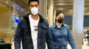 Watch: Vicky Kaushal and Katrina Kaif walk hand-in-hand, all set to enjoy Valentine’s Day together