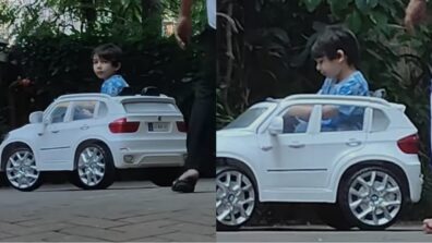 Watch Video: Taimur Ali Khan learns driving, fans shocked