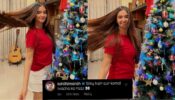 What A Cutie: Anushka Sen does an adorable hair flip in red outfit, Himansh Kohli says, “silky hair aur komal tvacha…”