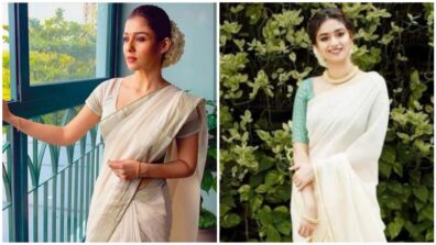 Nayanthara Vs Keerthy Suresh: Who Can Slay The Typical South Indian Look In White Cotton Saree With A Golden Border?