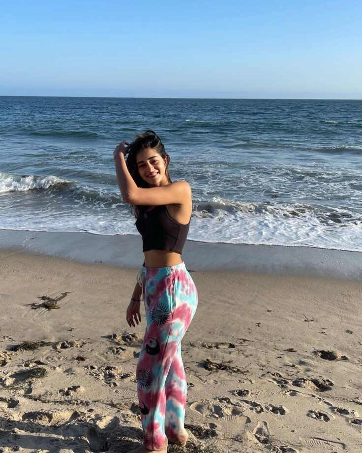 With A Crop Top And Cool Tie-Dye Pants, Ananya Panday Is A Funky Beach Girl - 1