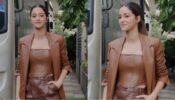 Wow: ‘Gehraiyaan’ diva Ananya Panday stuns in brown blazer and faux leather shorts, take cues