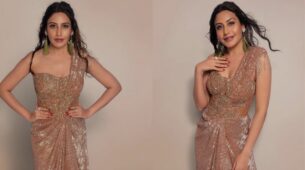You are gold baby: Surbhi Chandna is a slayer in shimmery golden dress, fans in love