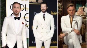 Learn How To Wear A White Tuxedo Like These Hollywood Celebrities, From Chris Evans To Brad Pitt