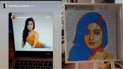 Heartwarming gesture: Rashmika Mandanna gets emotional after fan makes her face using cube blocks, check ASAP