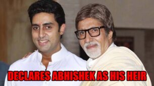 Abhishek, tum mere uttradhikari hoge: Amitabh Bachchan declares Abhishek Bachchan as his heir