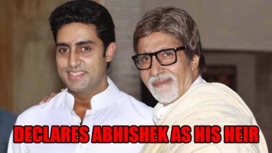 Abhishek, tum mere uttradhikari hoge: Amitabh Bachchan declares Abhishek Bachchan as his heir